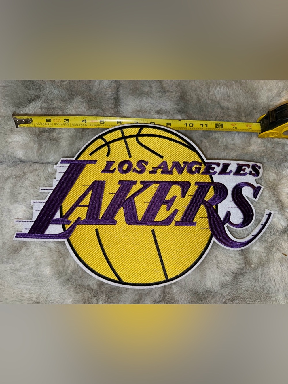 New NBA Los Angeles Lakers Large Embroidered Iron Patch - 15”x9.5”